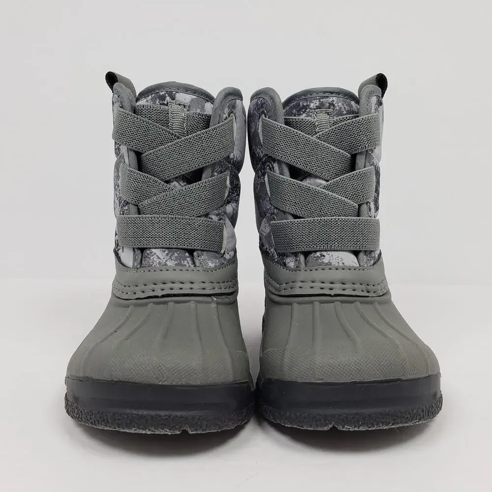 OshKosh B'Gosh Ivan Toddler Boys Size 6 Gray Camo Winter Snow Boots